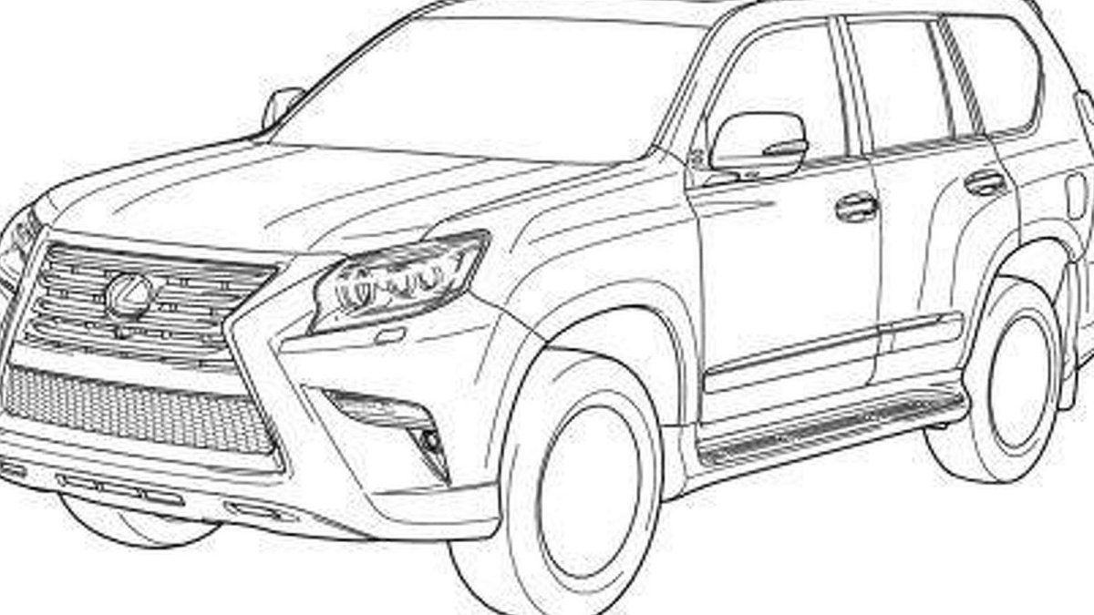 Раскраска Toyota Land Cruiser 200