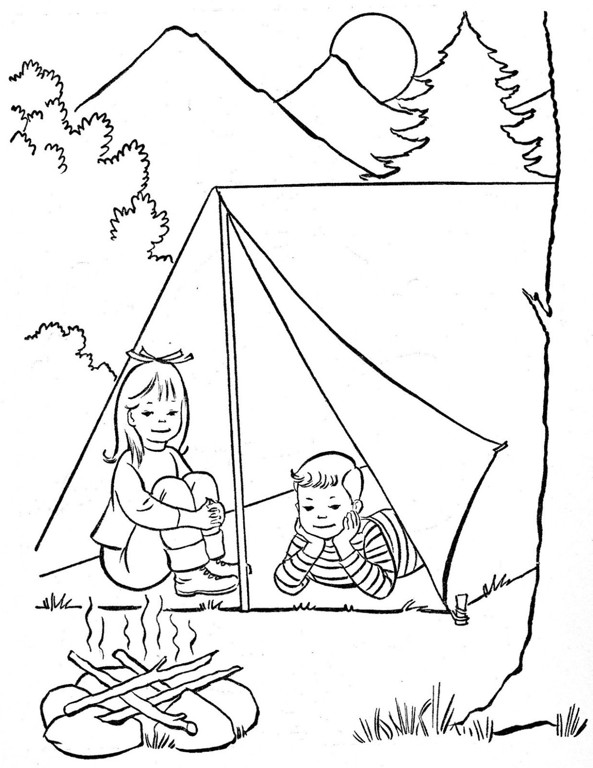 Отдых рисунок