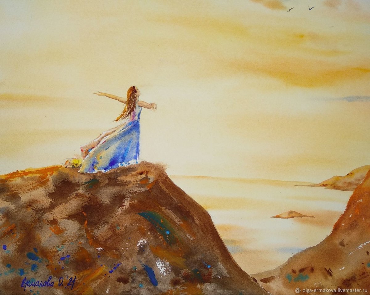 Девушка на обрыве