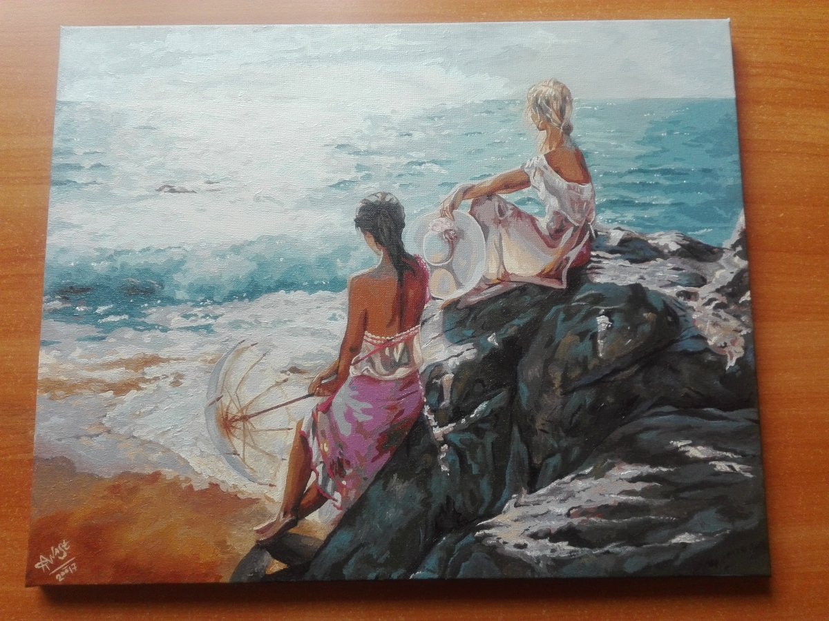 Девушка на обрыве