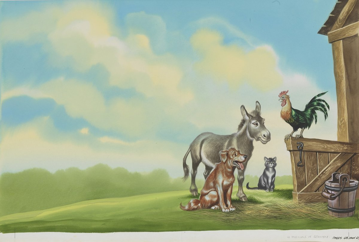 Ослик и мышка