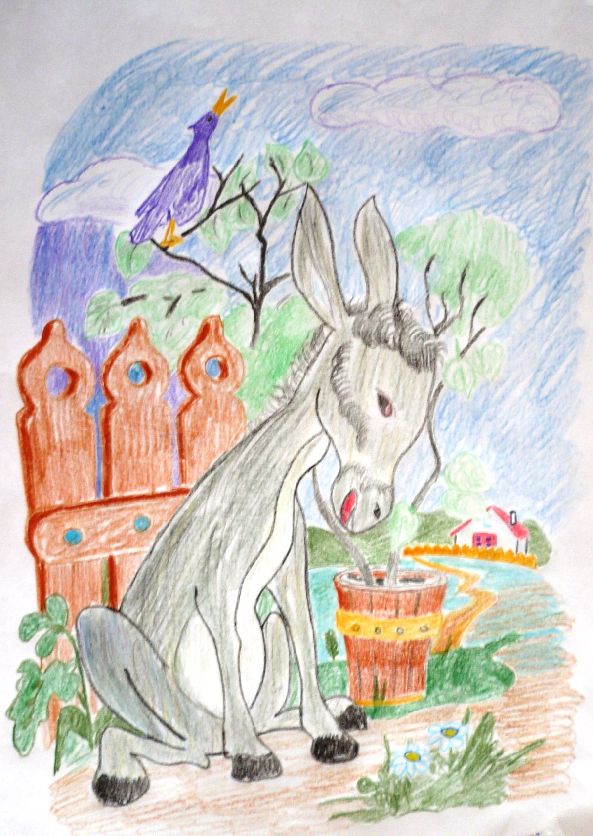 Филин и осел