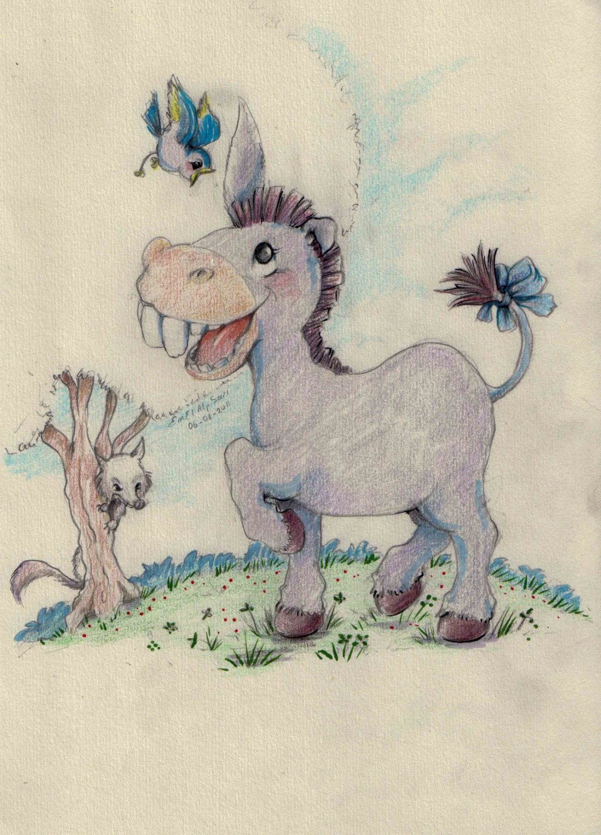 Басня Крылова осел и Соловей