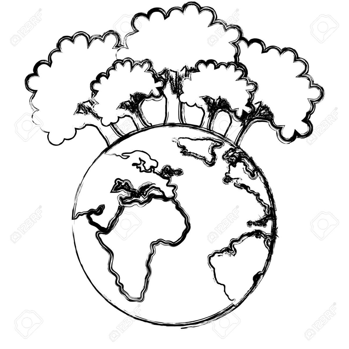 Земной шар раскраска для детей