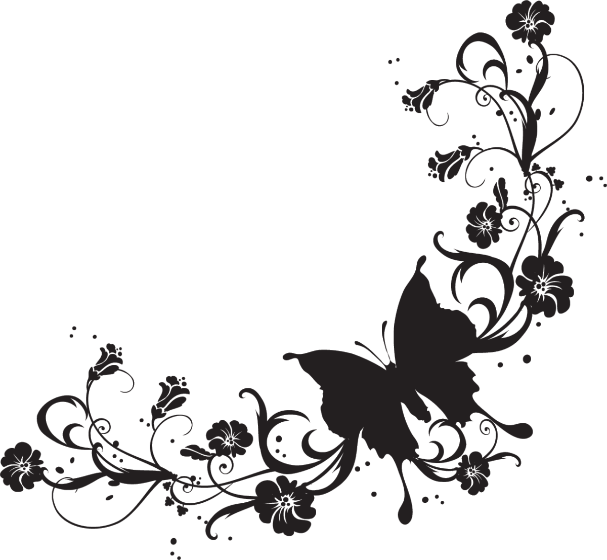 Узоры бабочки на прозрачном фоне