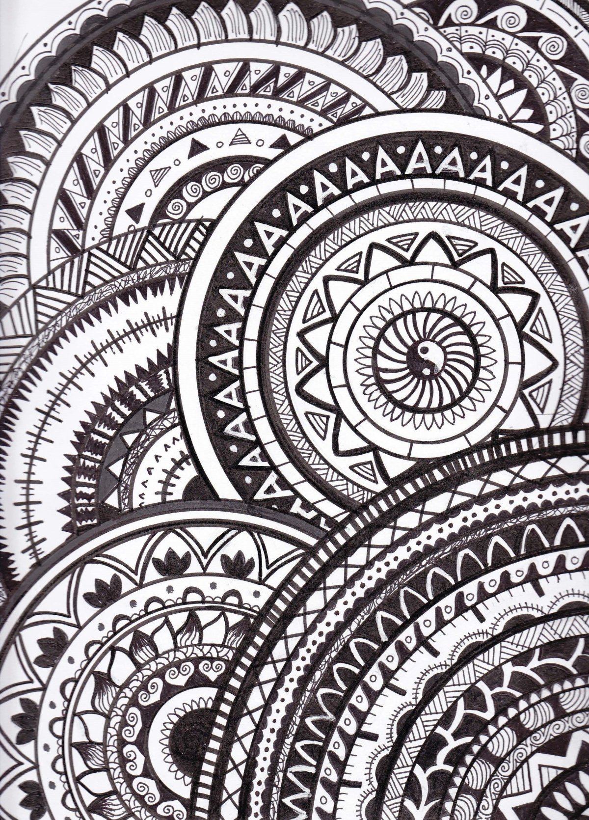 Зентангл, мандалы узоры