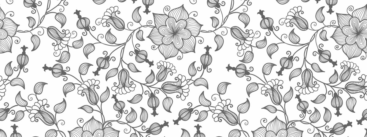 Бесшовный цветочный узор