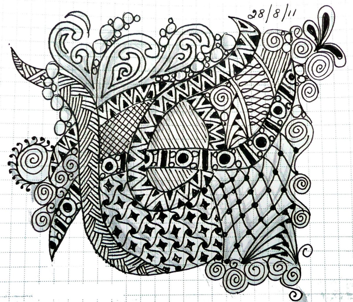 Ирис Зентангл