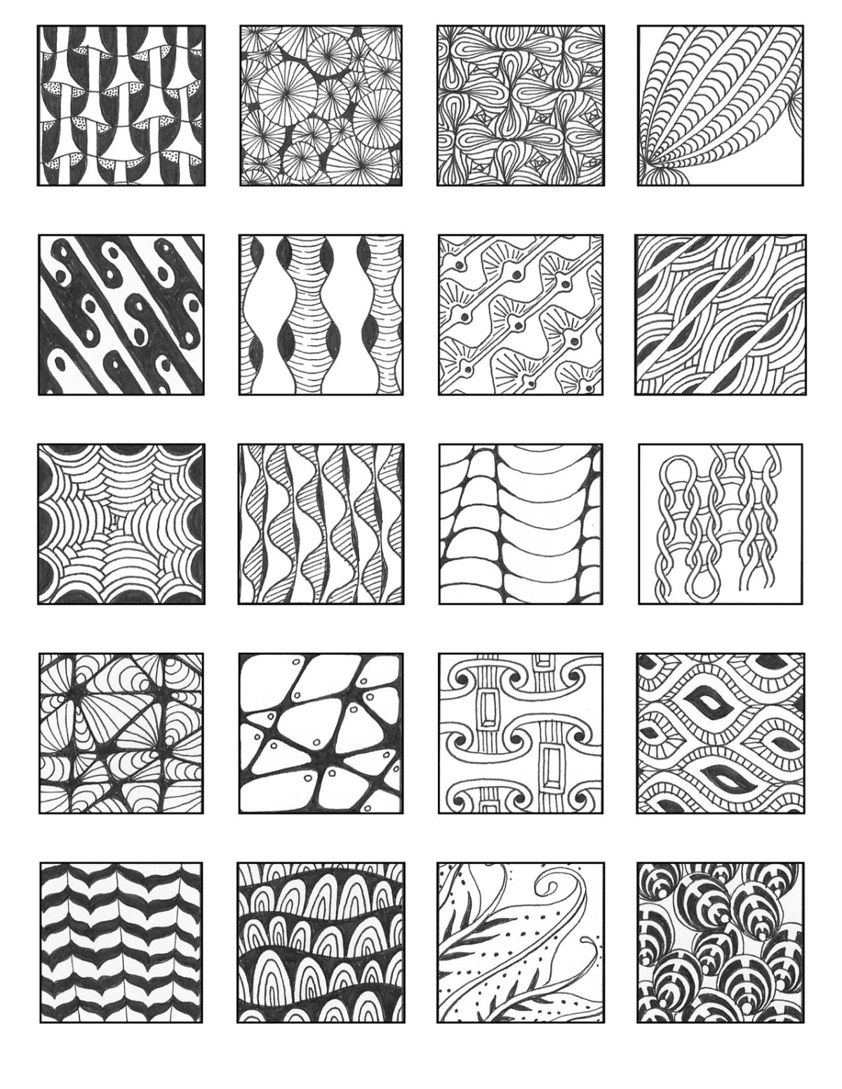 Зентангл Лилия