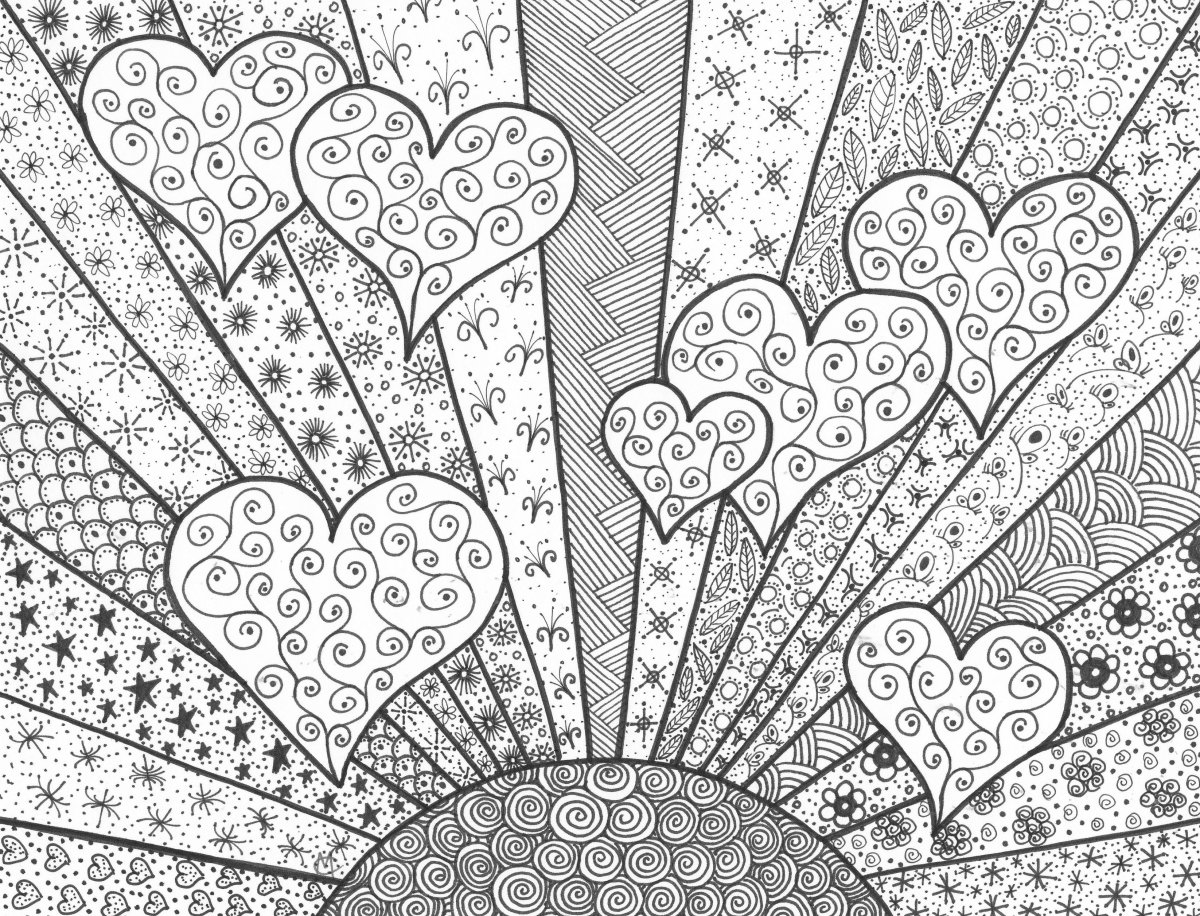 Дудлинг листья