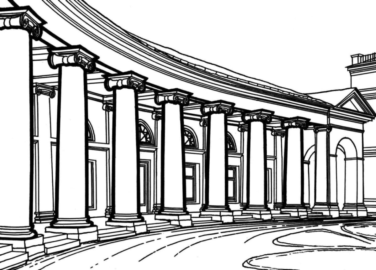 Эскиз интерьера музея