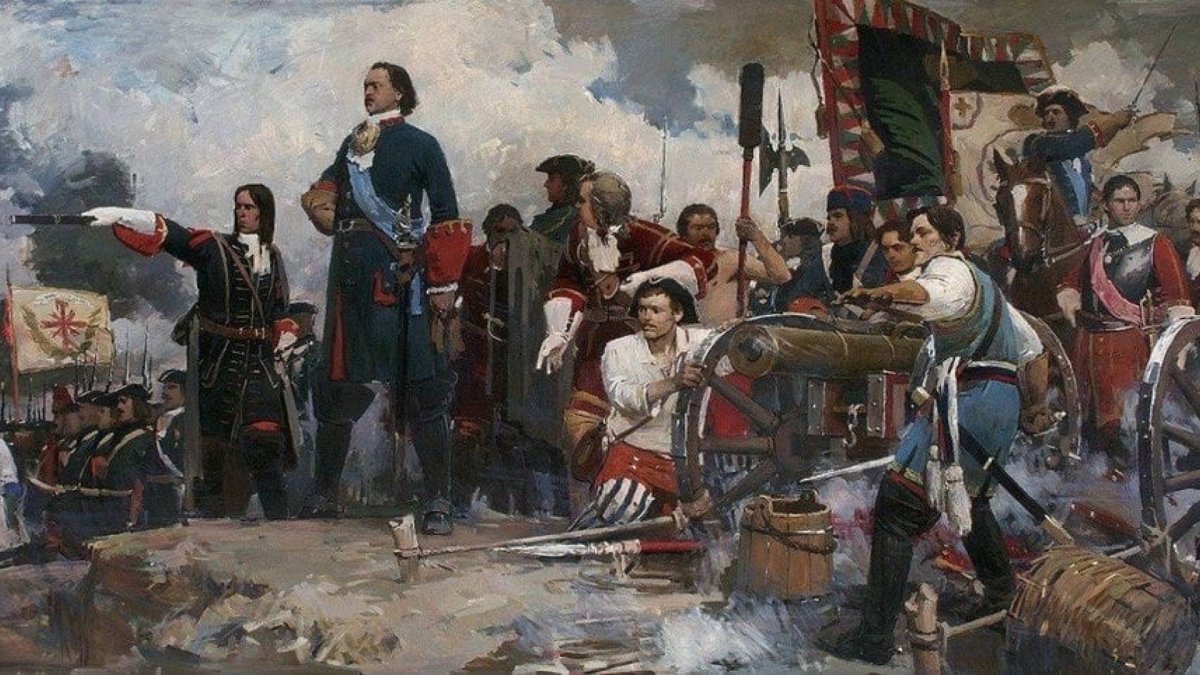 Полтава пирует Петр