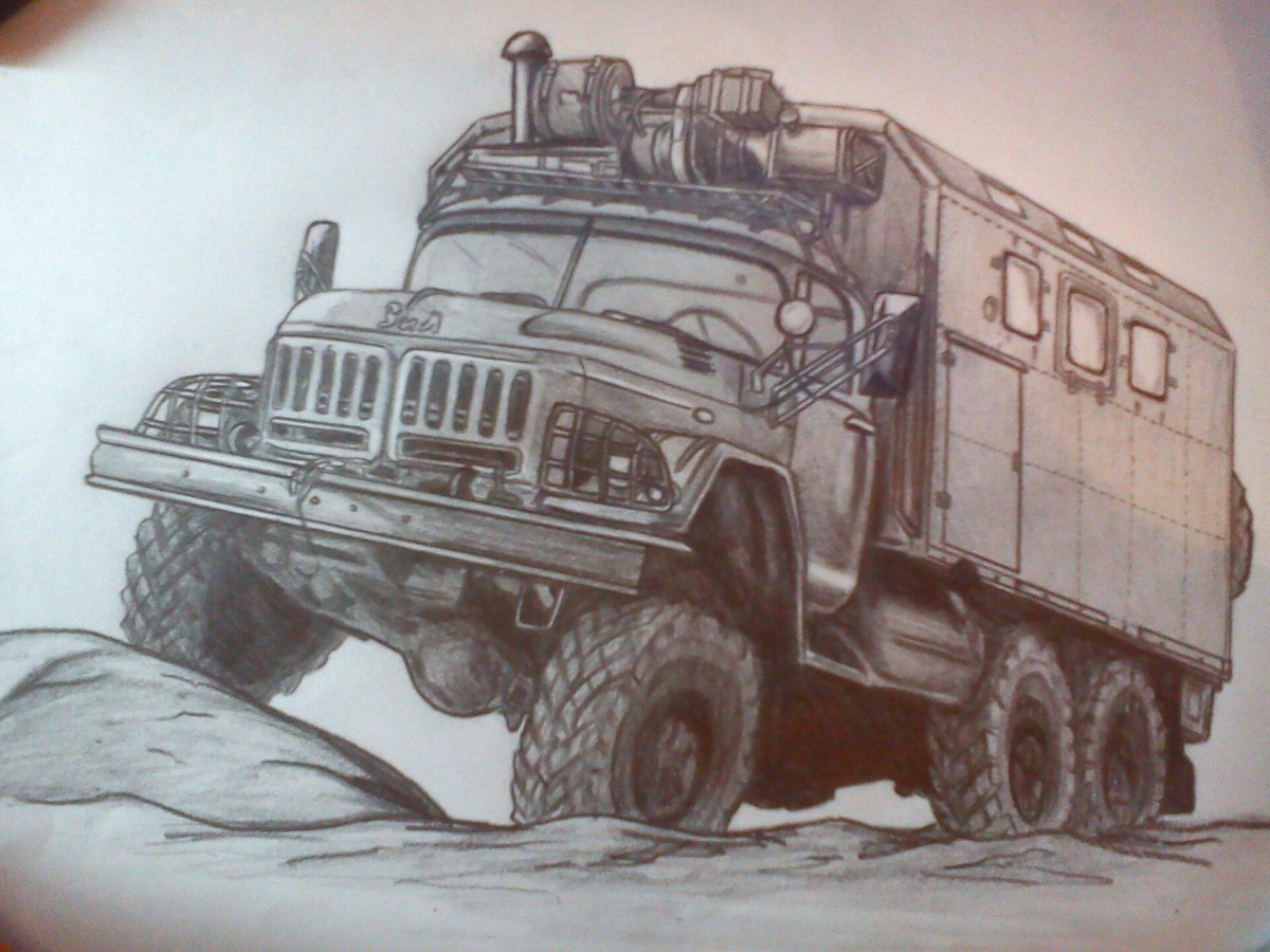 КАМАЗ 4310 рисунок