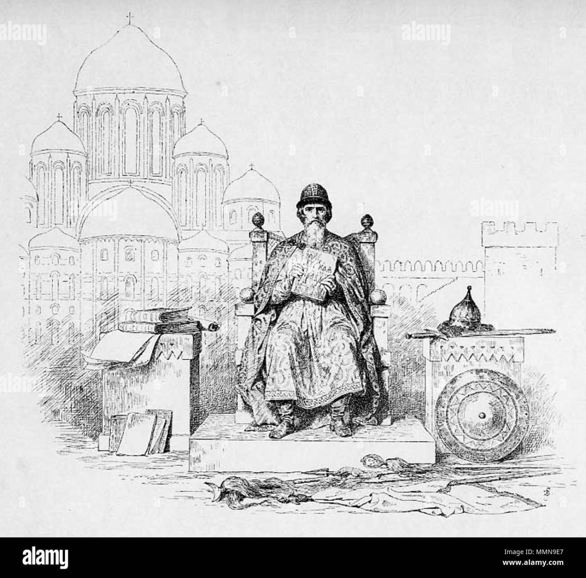 Рисунок к кантате Александра Невского