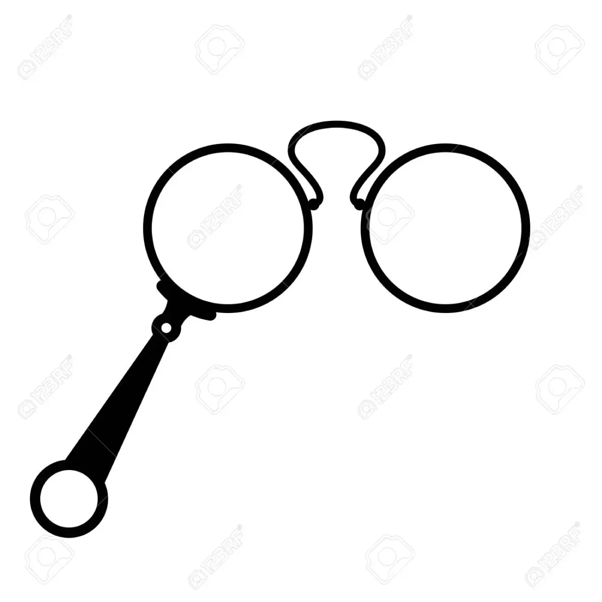 Круглые очки вектор