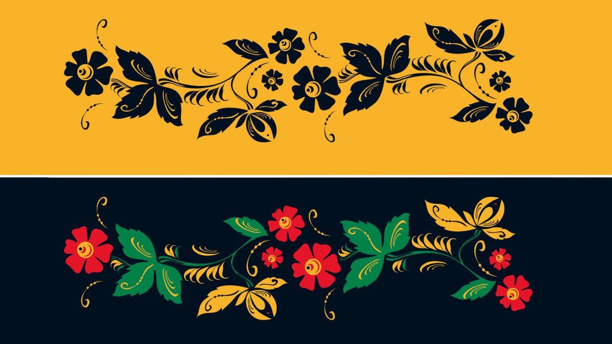 Русский орнамент в полосе