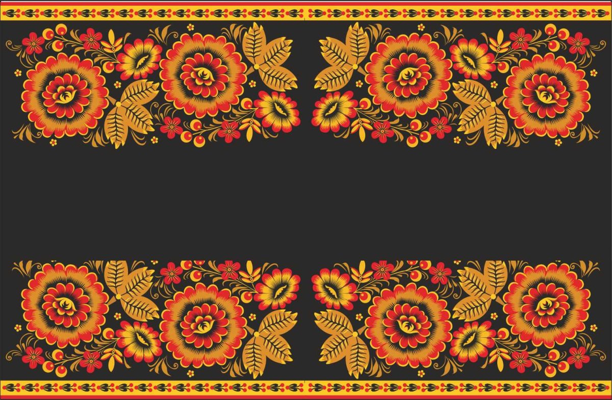 Русский узор полоса