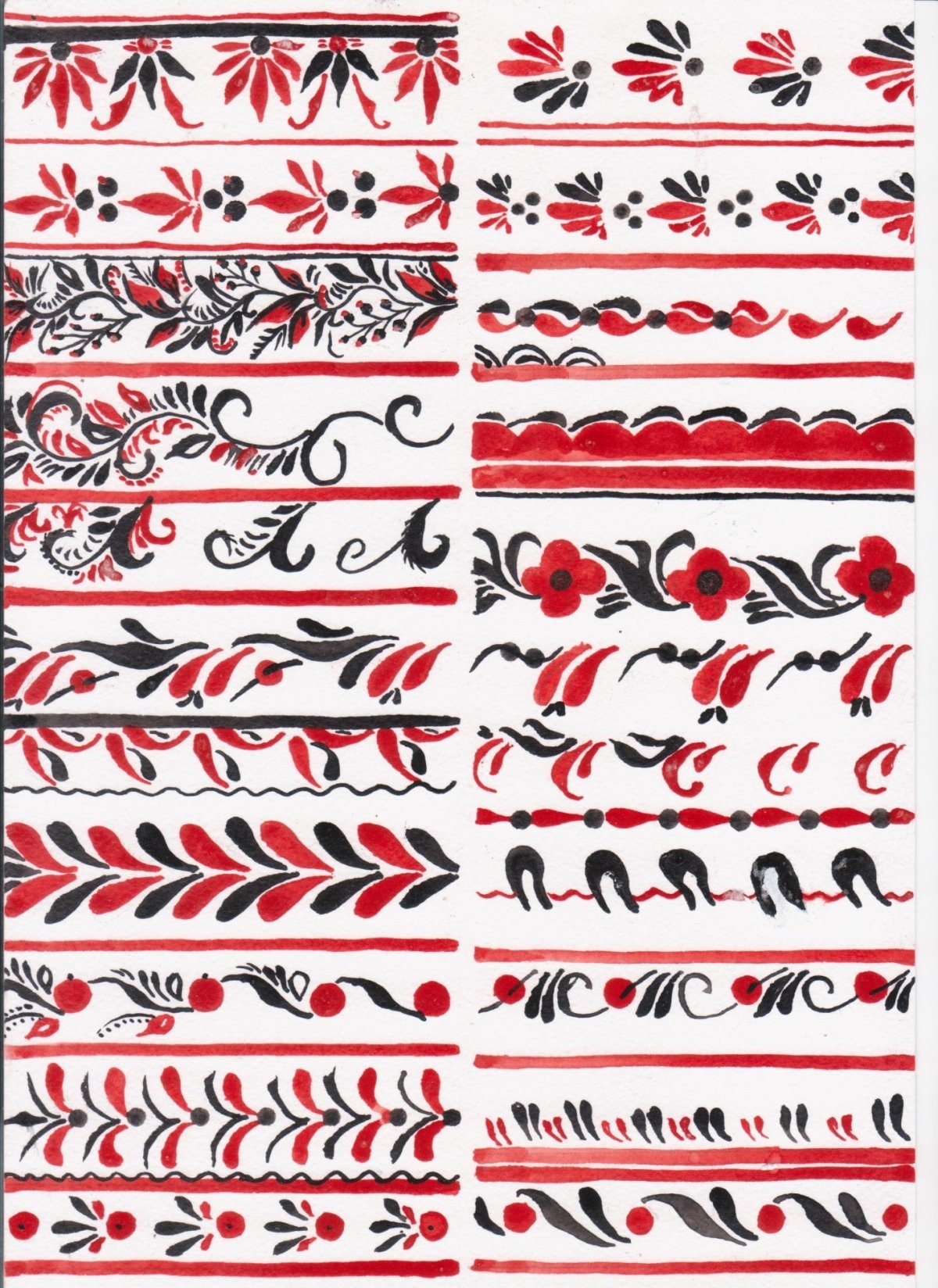 Хохломская роспись под фон