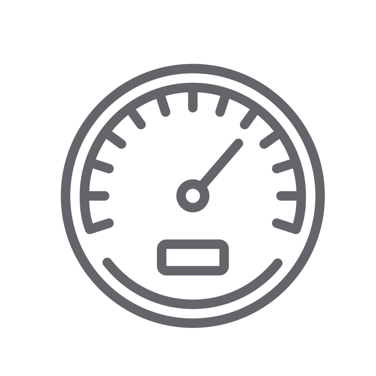 Значок спидометра белый