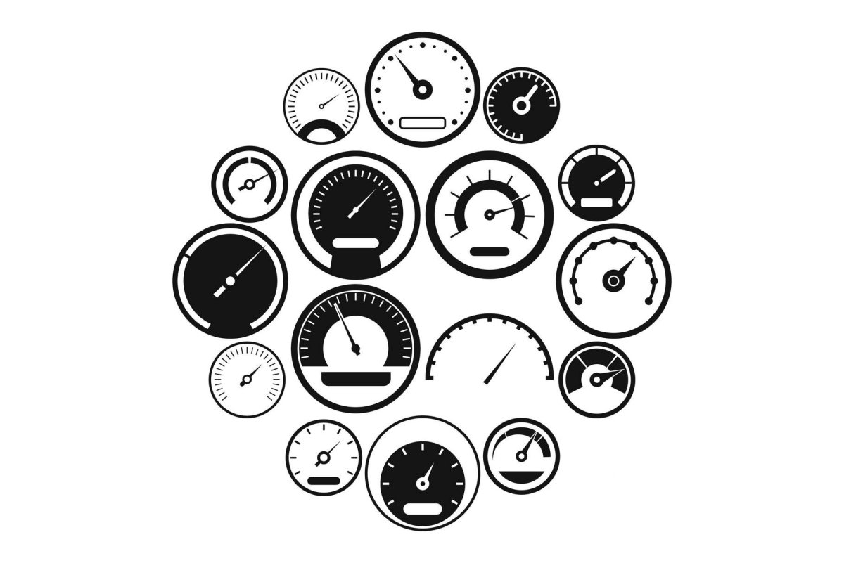 180 Спидометр вектор иконка