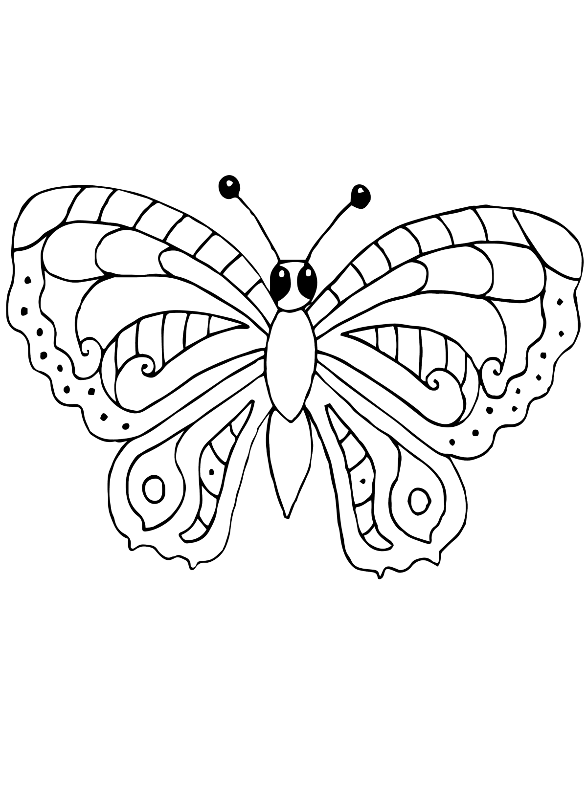 Рисование насекомые бабочки раскраска