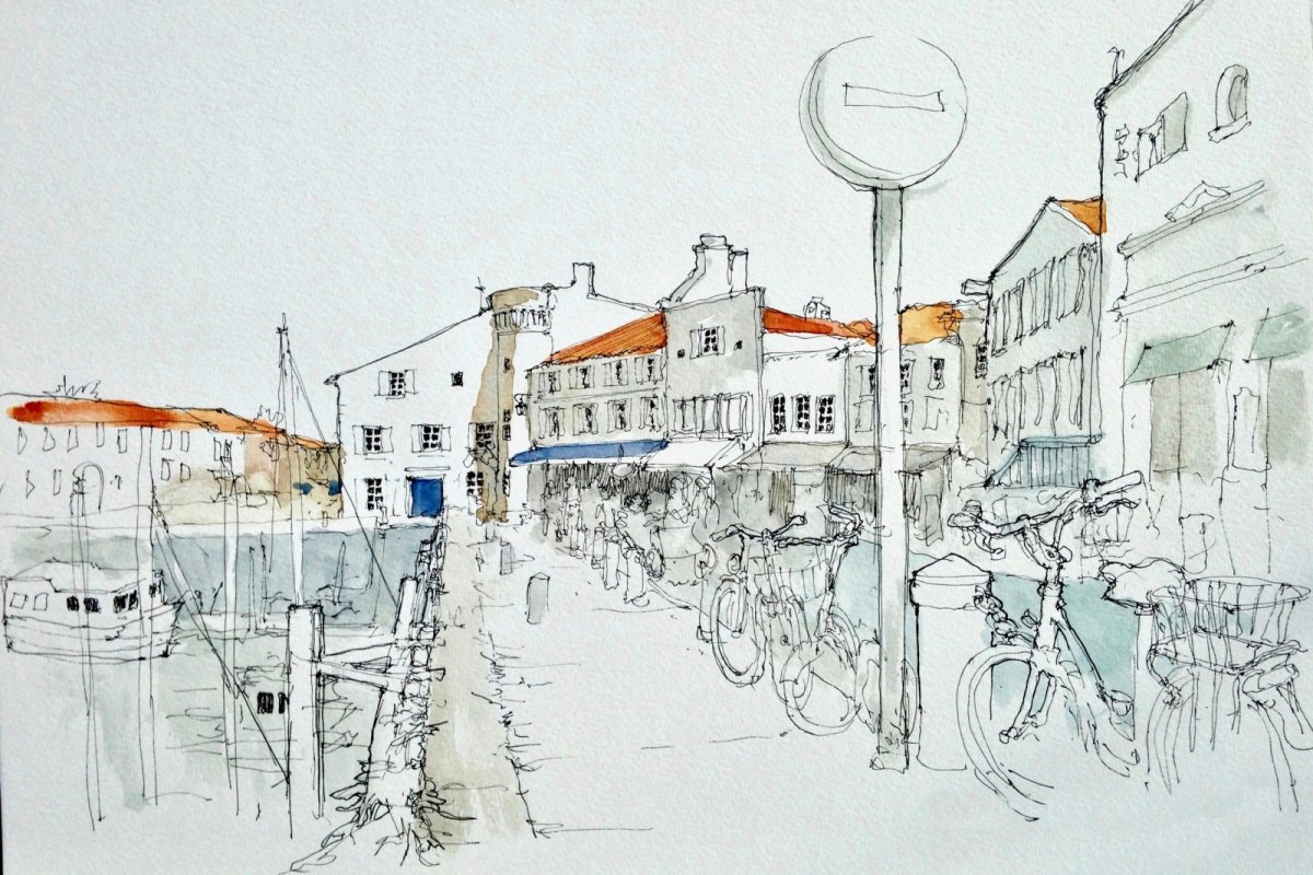 Городской пейзаж раскраска