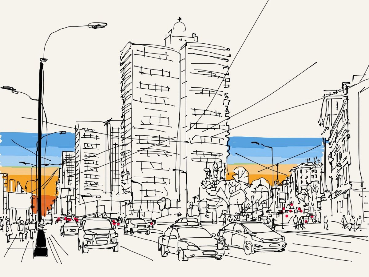 Черно белые Графика перспектива