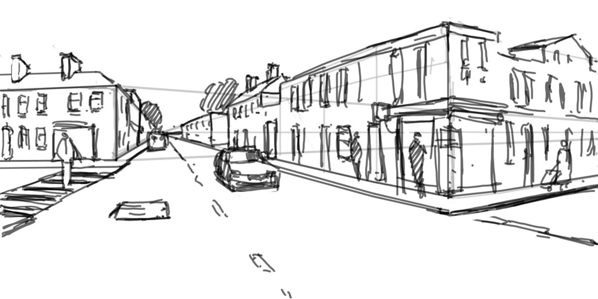 Зарисовки городского пейзажа