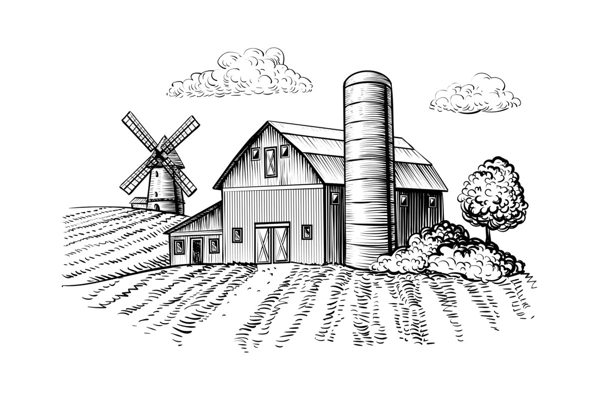 Рисование для детей 5 лет мельница