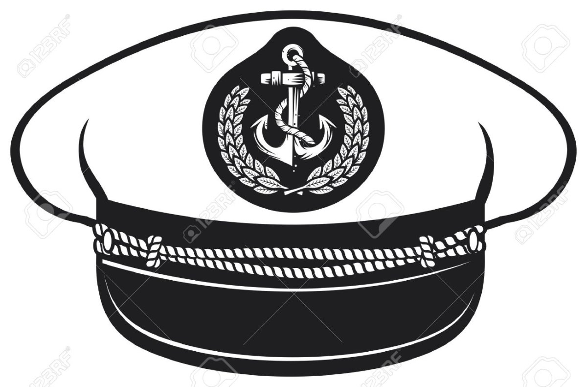 Раскраска Капитан корабля для детей