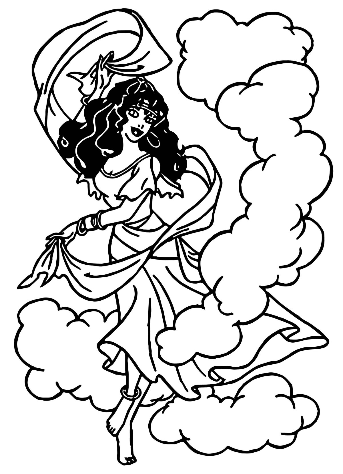 Цыганка раскраска для детей