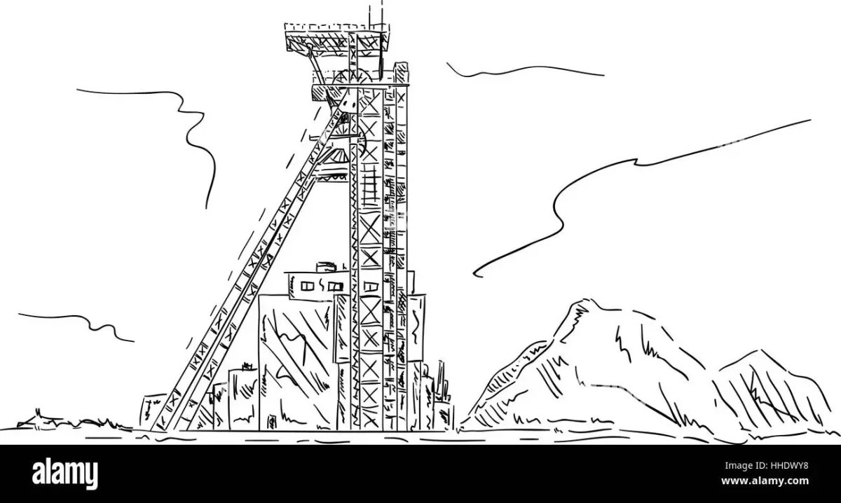 Рисунок Шахты угольной