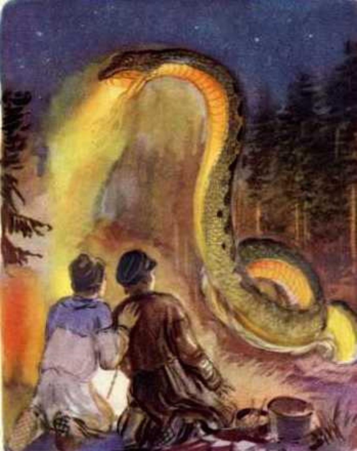 Иллюстрации к сказам Бажова Малахитовая шкатулка