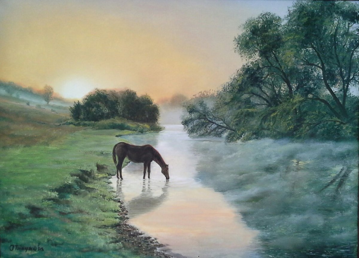 Картина летний вечер