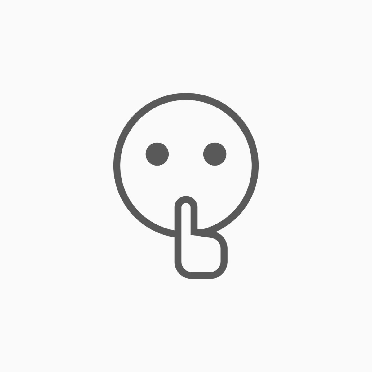 Пиктограмма тихо для аутистов