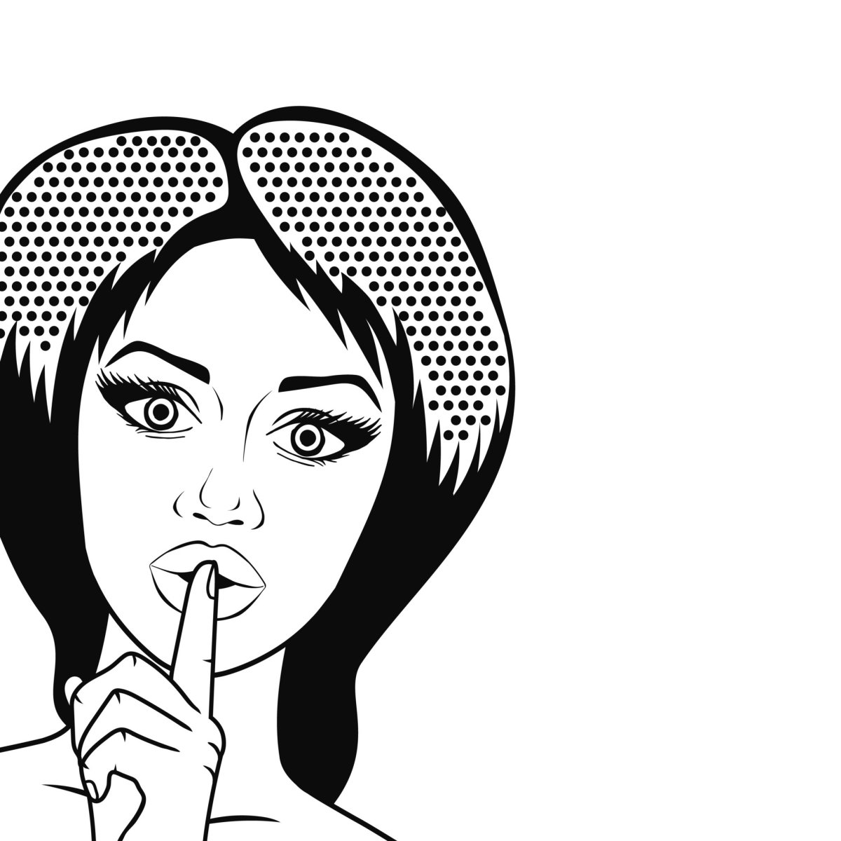 Тссс черно-белое