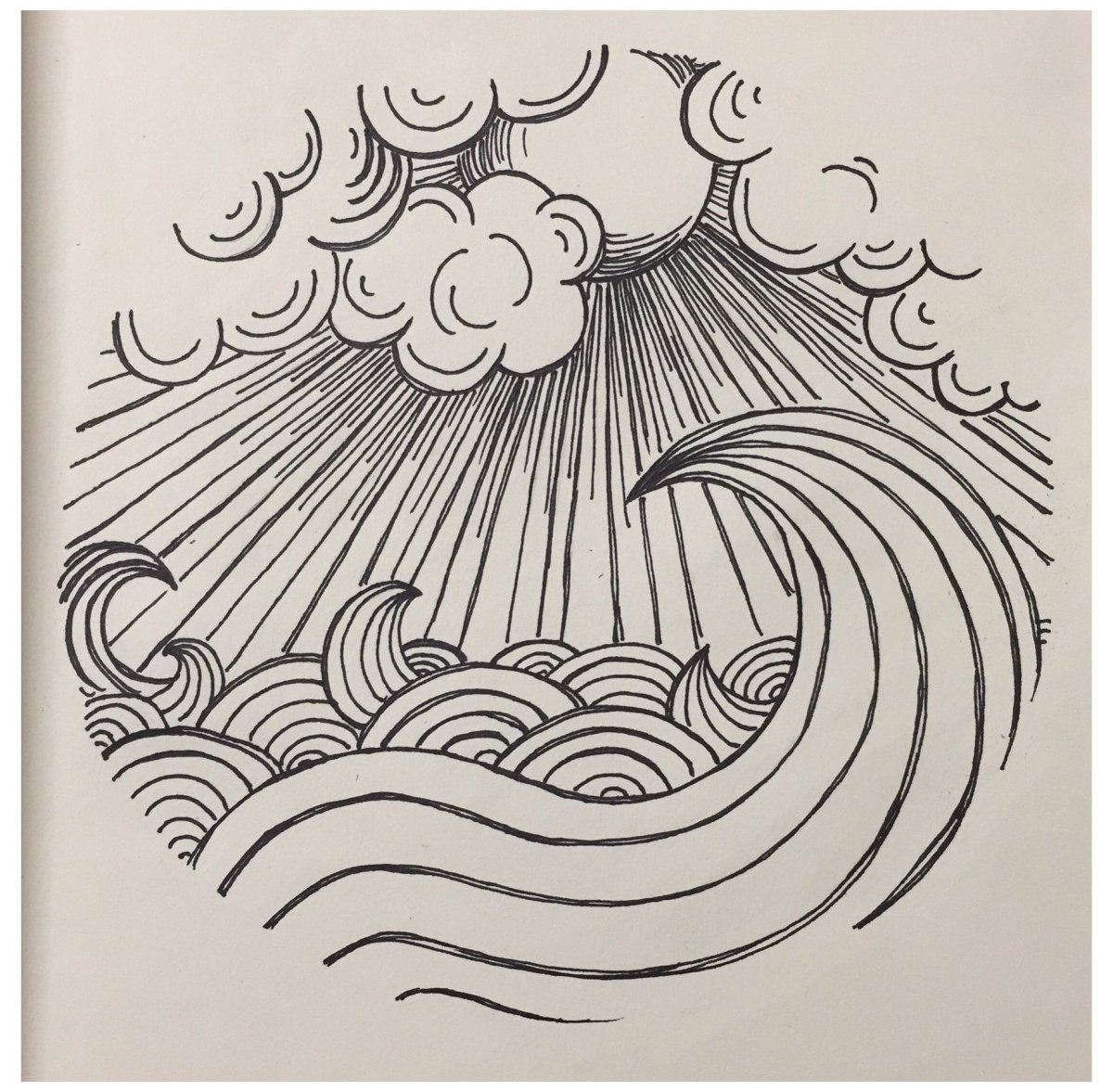 Волна эскиз