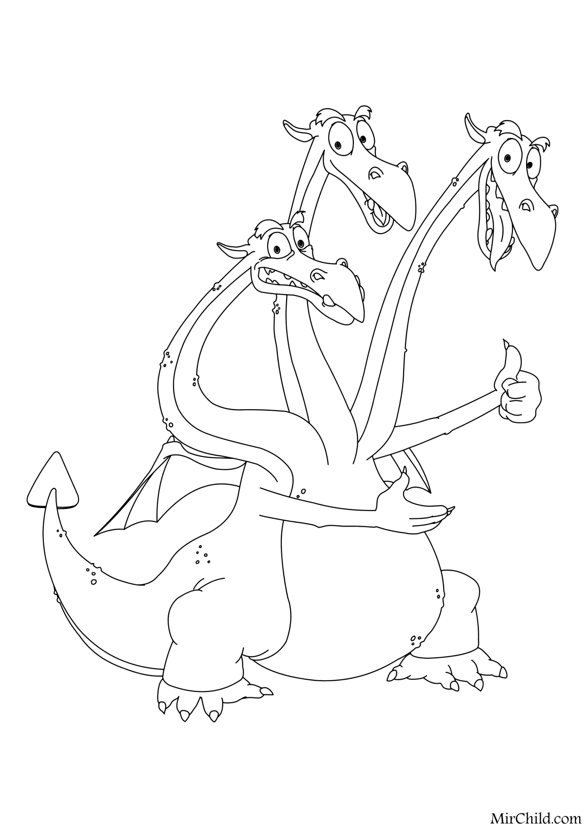 Три богатыря алёша Попович и Тугарин змей раскраски