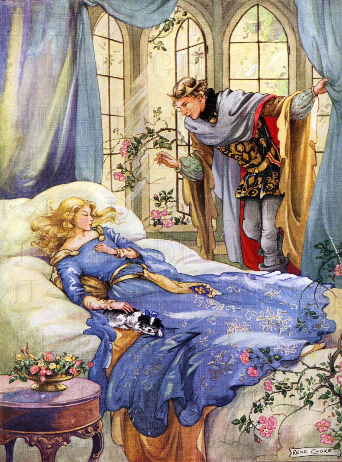 Шаль Пьеро спящая красавица