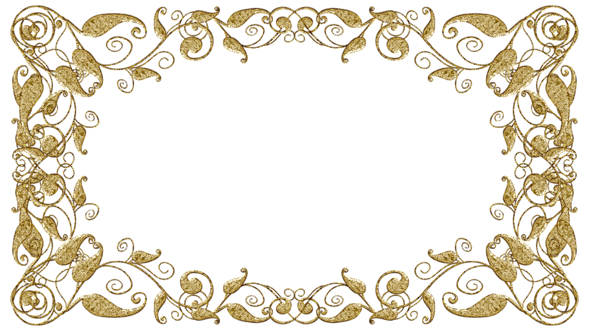 Красивые ажурные рамки на прозрачном фоне