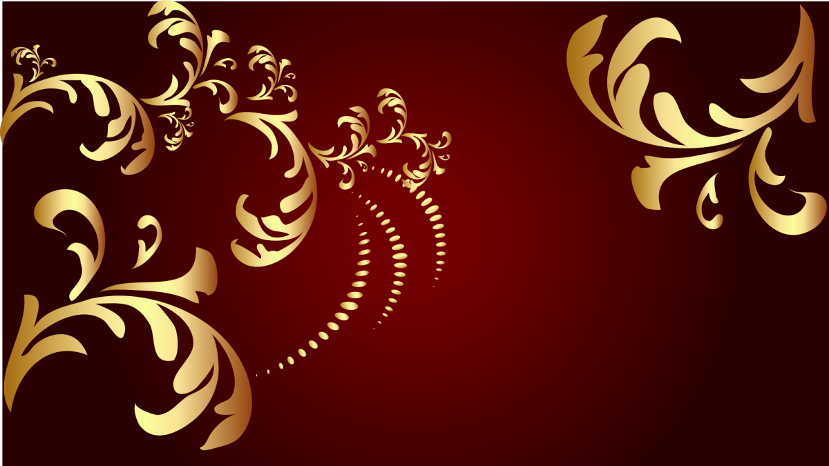 Бордовый фон с узорами