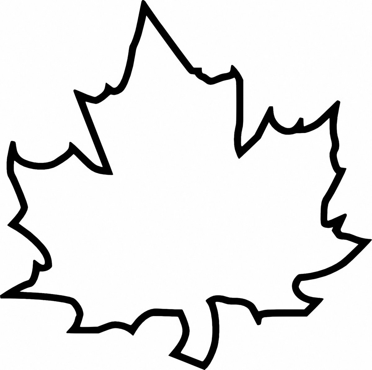 Клиновые листья трафарет