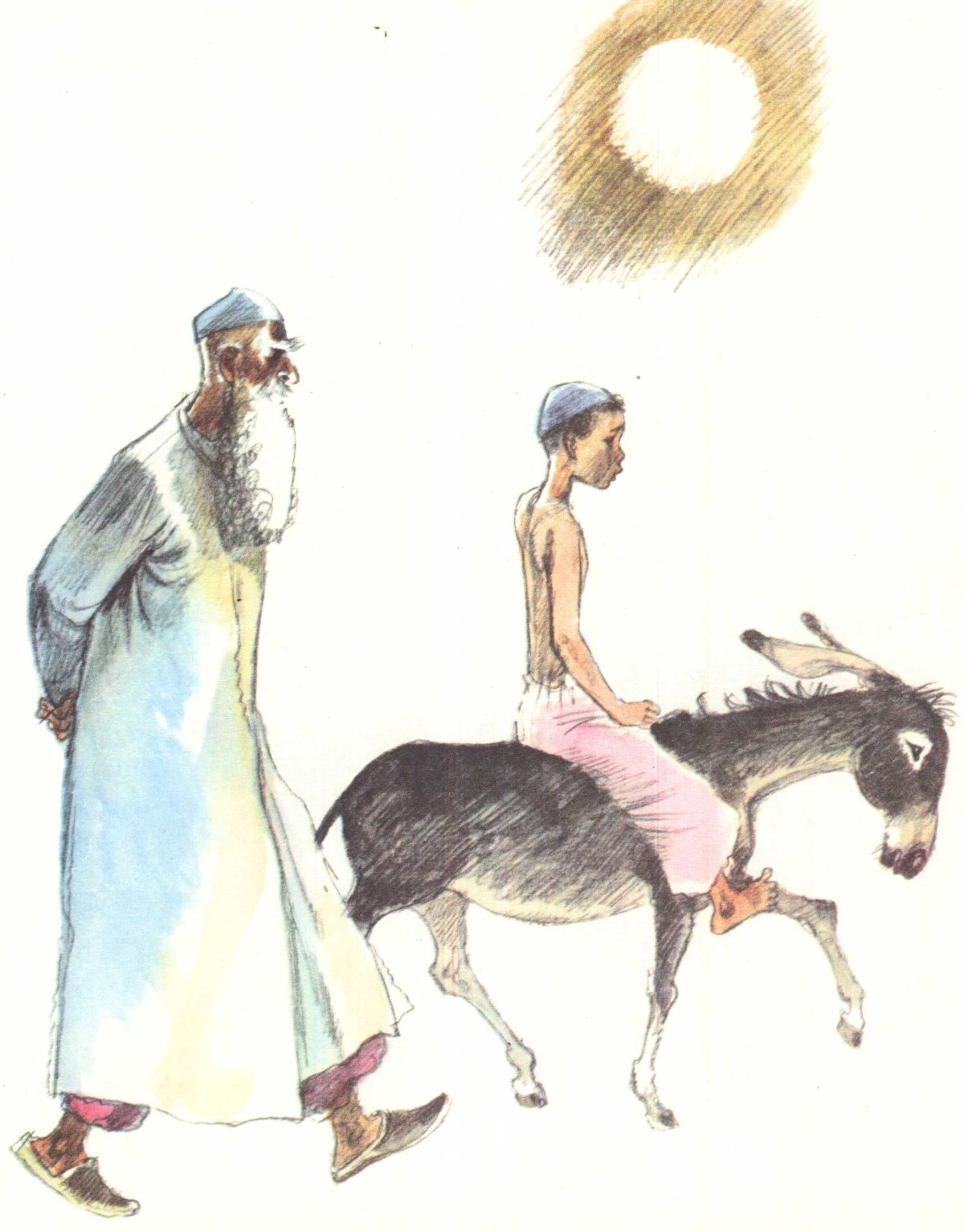 Ходжа Насреддин раскраска