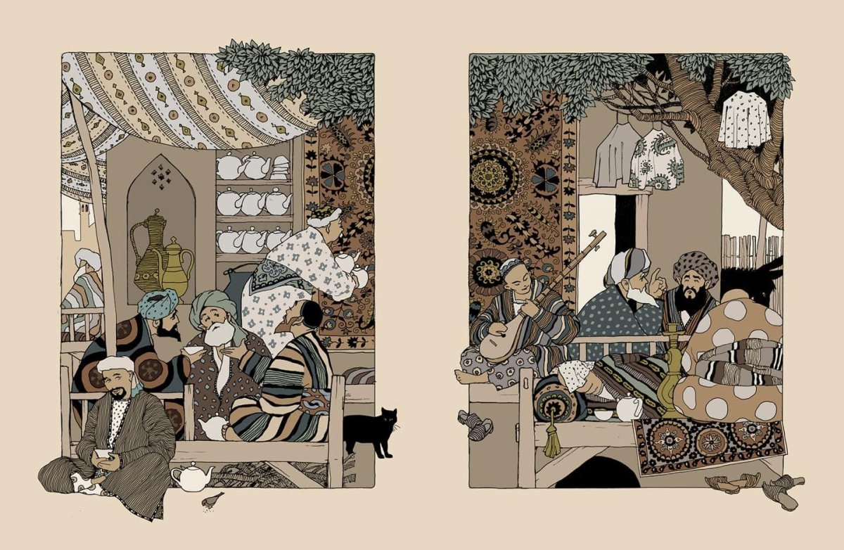 Ходжа Насреддин карикатура