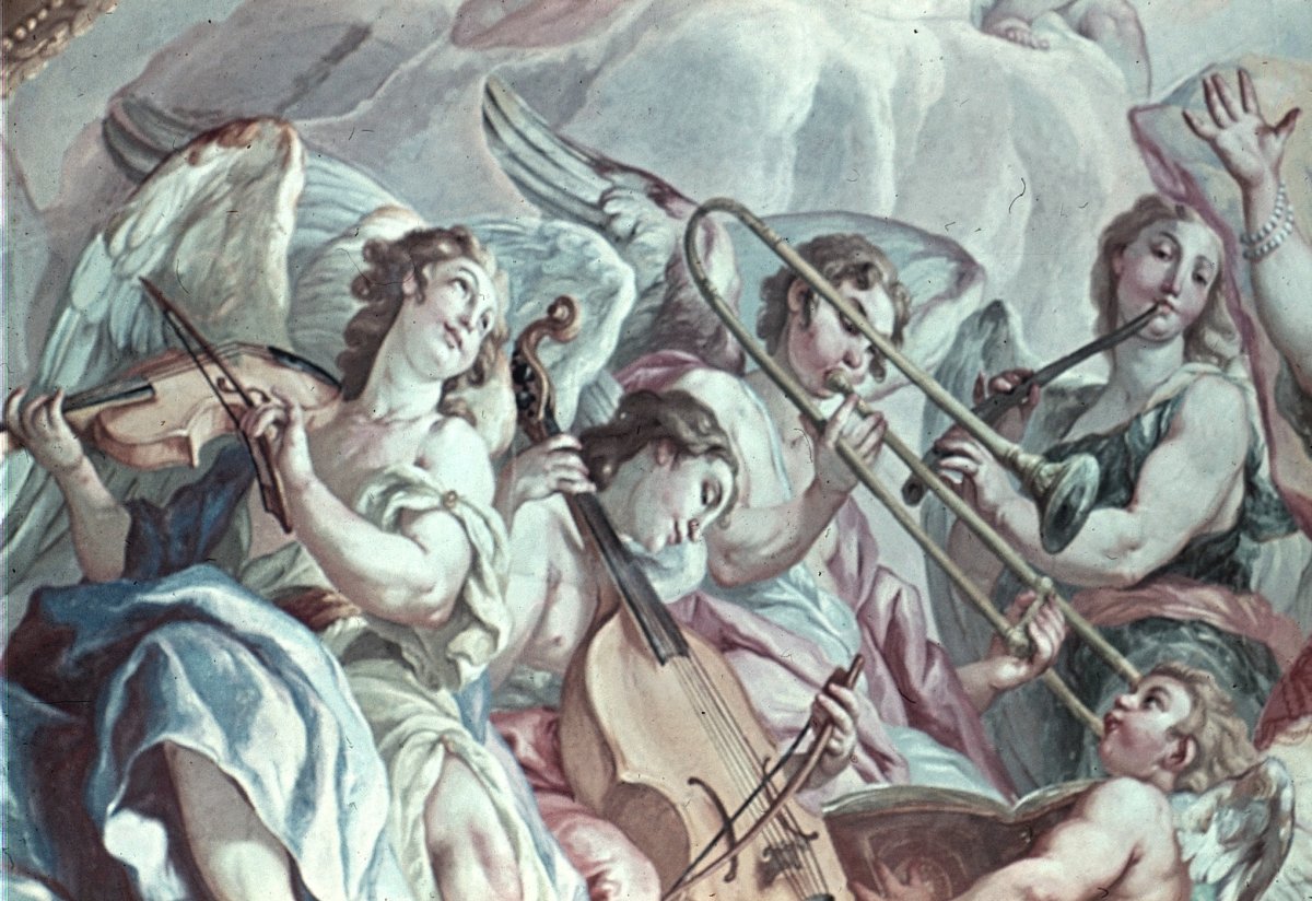 Ангелы играющие на музыкальных инструментах