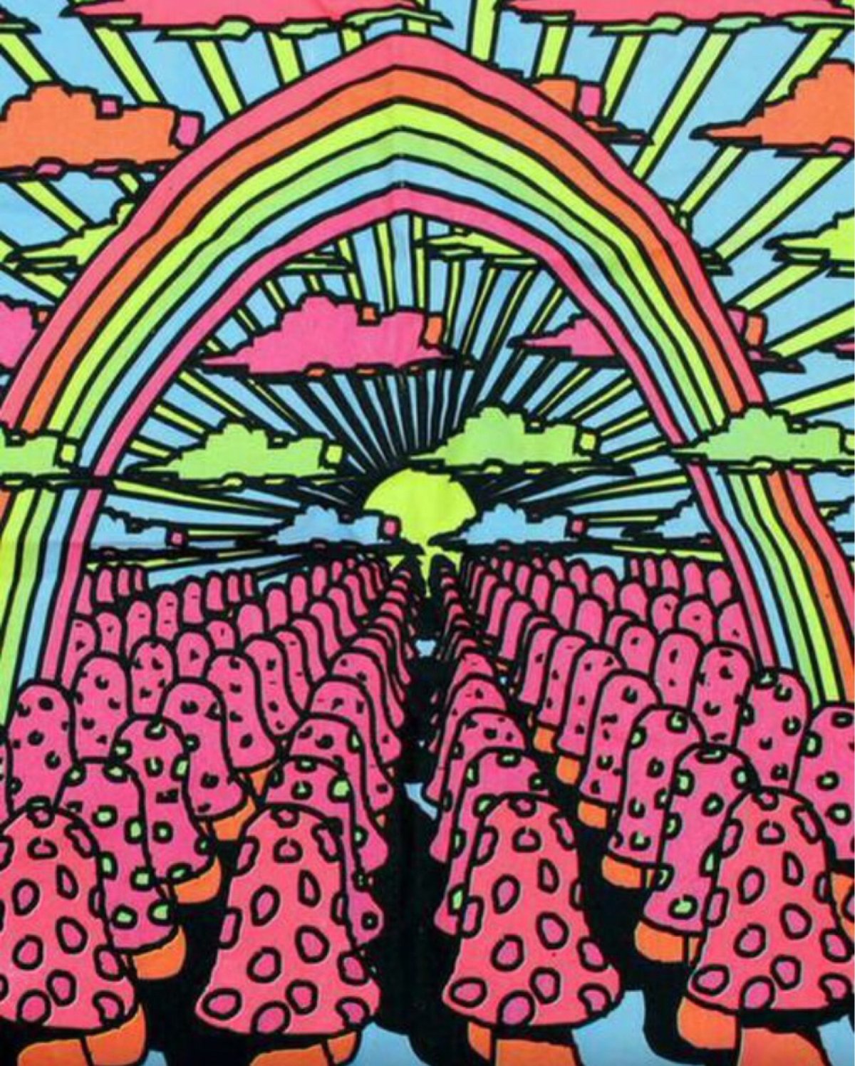 Психодел хиппи грибы