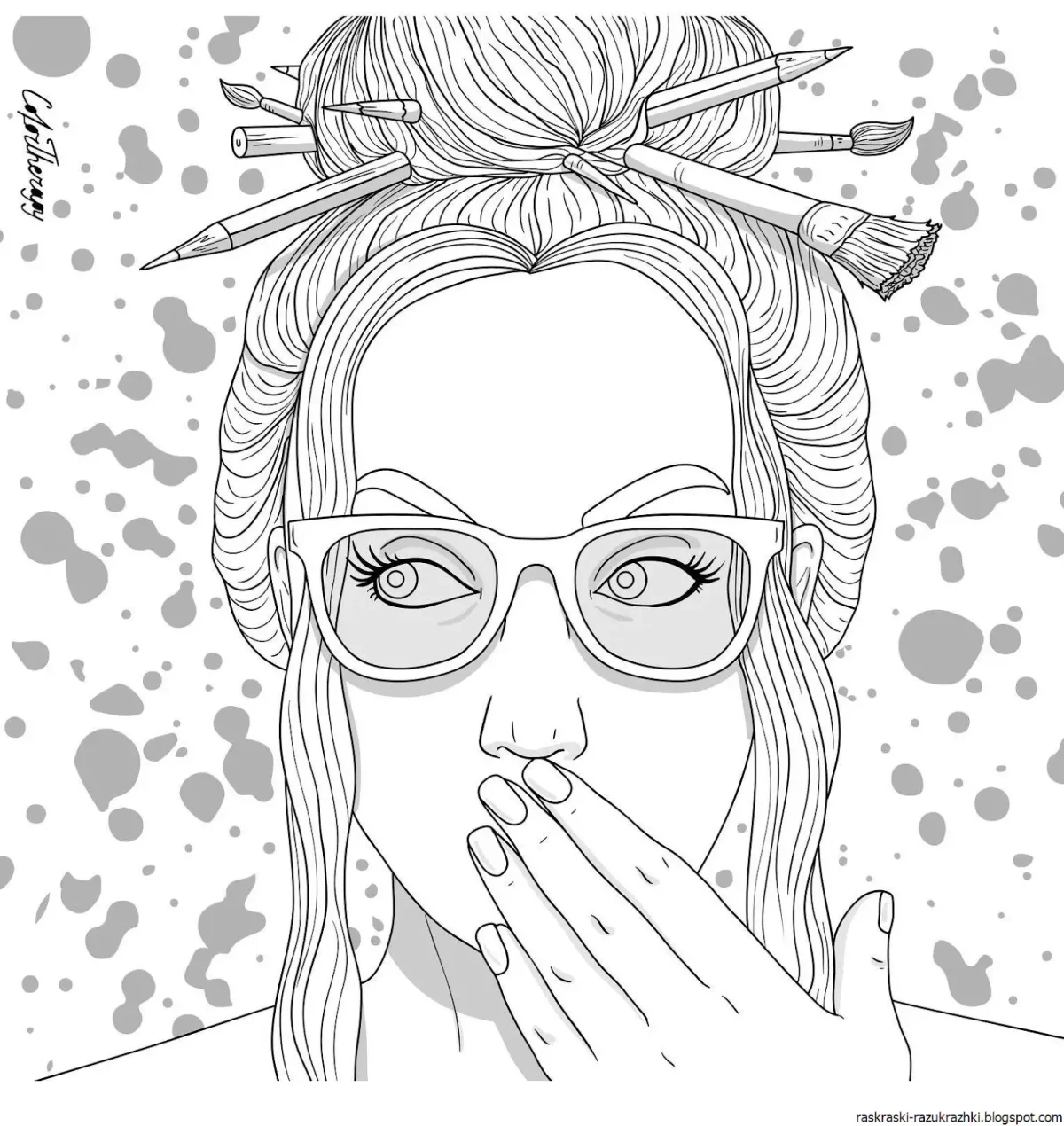 Раскраски для девочек 12 лет Эстетика