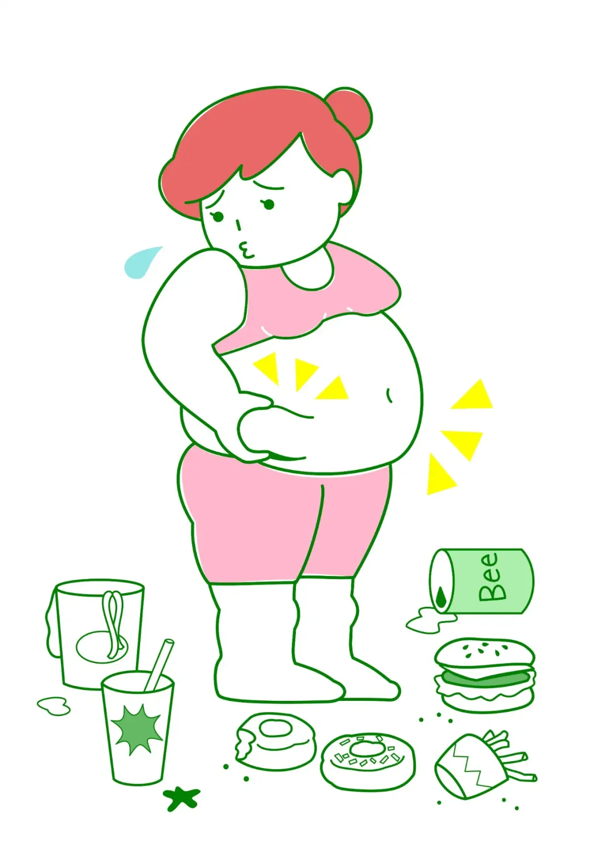 Лишний вес рисунок