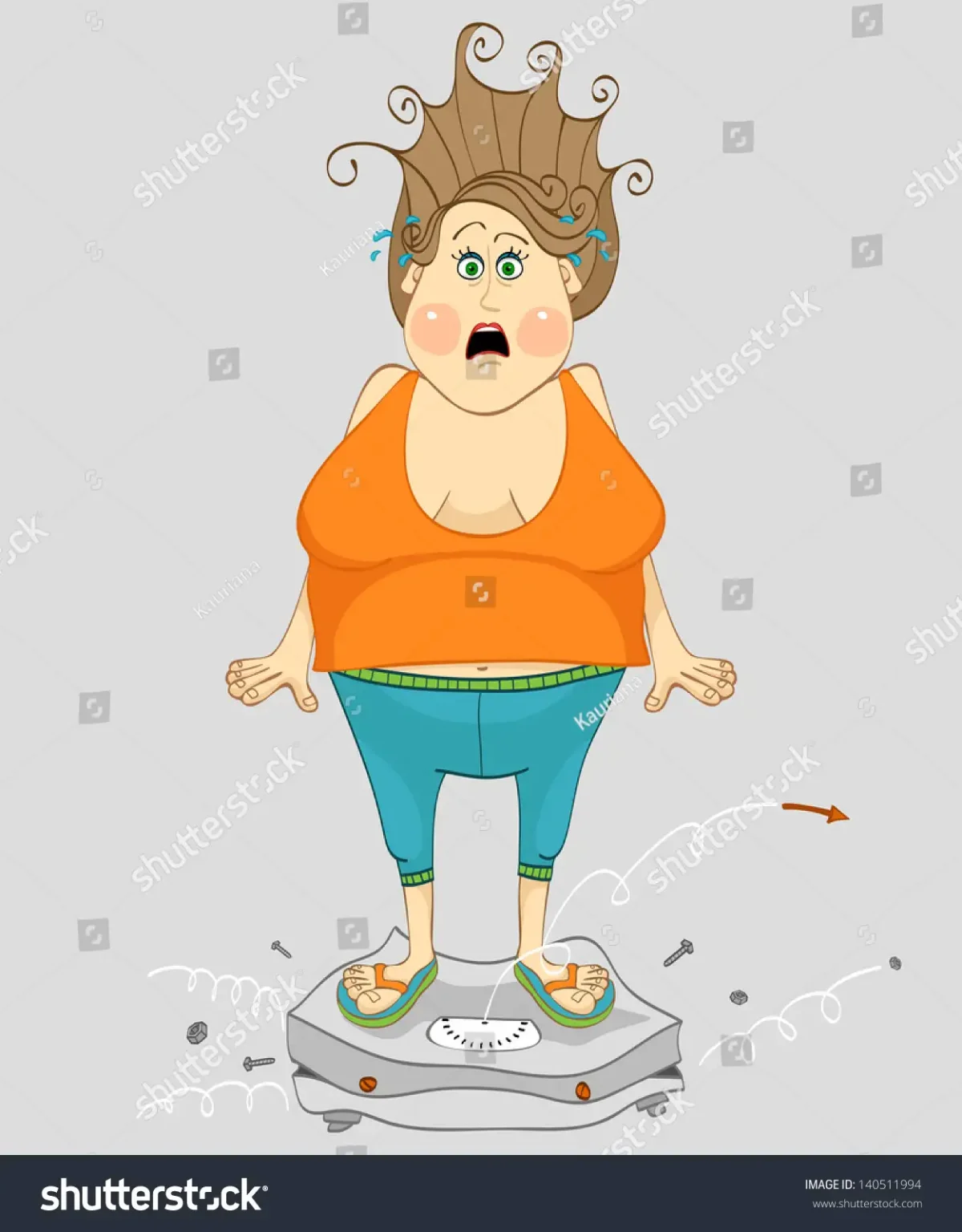 Толстуха на весах