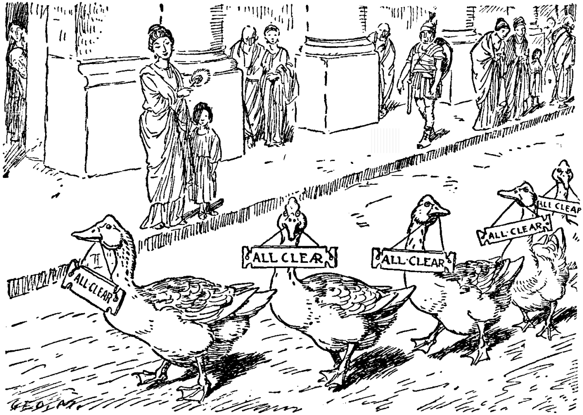 Гуси в древнем Риме